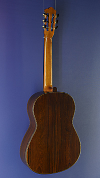 Stefanos Poligenis luthier guitar double top spruce, Madagascar rosewood, year 2023, back side