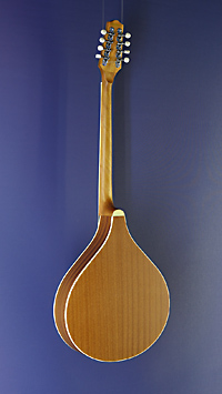 Irish Bouzouki Richwood, with solid Sitka spruce top and mahogany on back and sides, back view